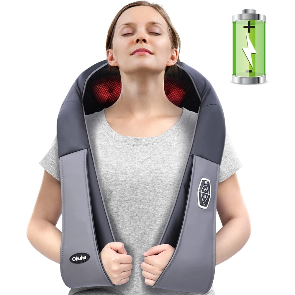 image:imageOhuhu Rechargeable Electric Back Massager Dark Grey Color