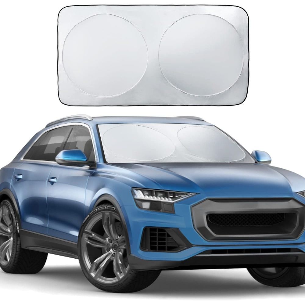 image:imageWindshield Sun Shade Ohuhu Auto Car Sun Shade for Windshield Sunshade Sun Visor for Car Windshield Cover 63 X 3386 Inches