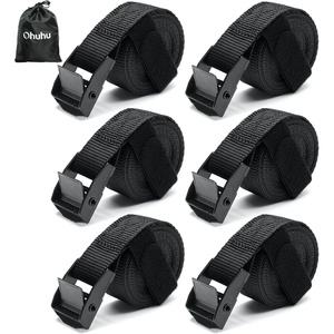 Tie Down Straps with Buckles: Ohuhu 6 Pack Cam Buckle Lashing Straps 367 lbs Load Cap with 1100 lbs Breaking Strength Limit, 1″x 8.2′ Tie-Down Strap with Carry Bag for Motorcycle Cargo Trucks Luggage