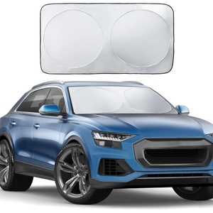 Windshield Sun Shade, Ohuhu Auto Car Sun Shade for Windshield Sunshade Sun Visor for Car Windshield Cover 65.7×36.6 Inches