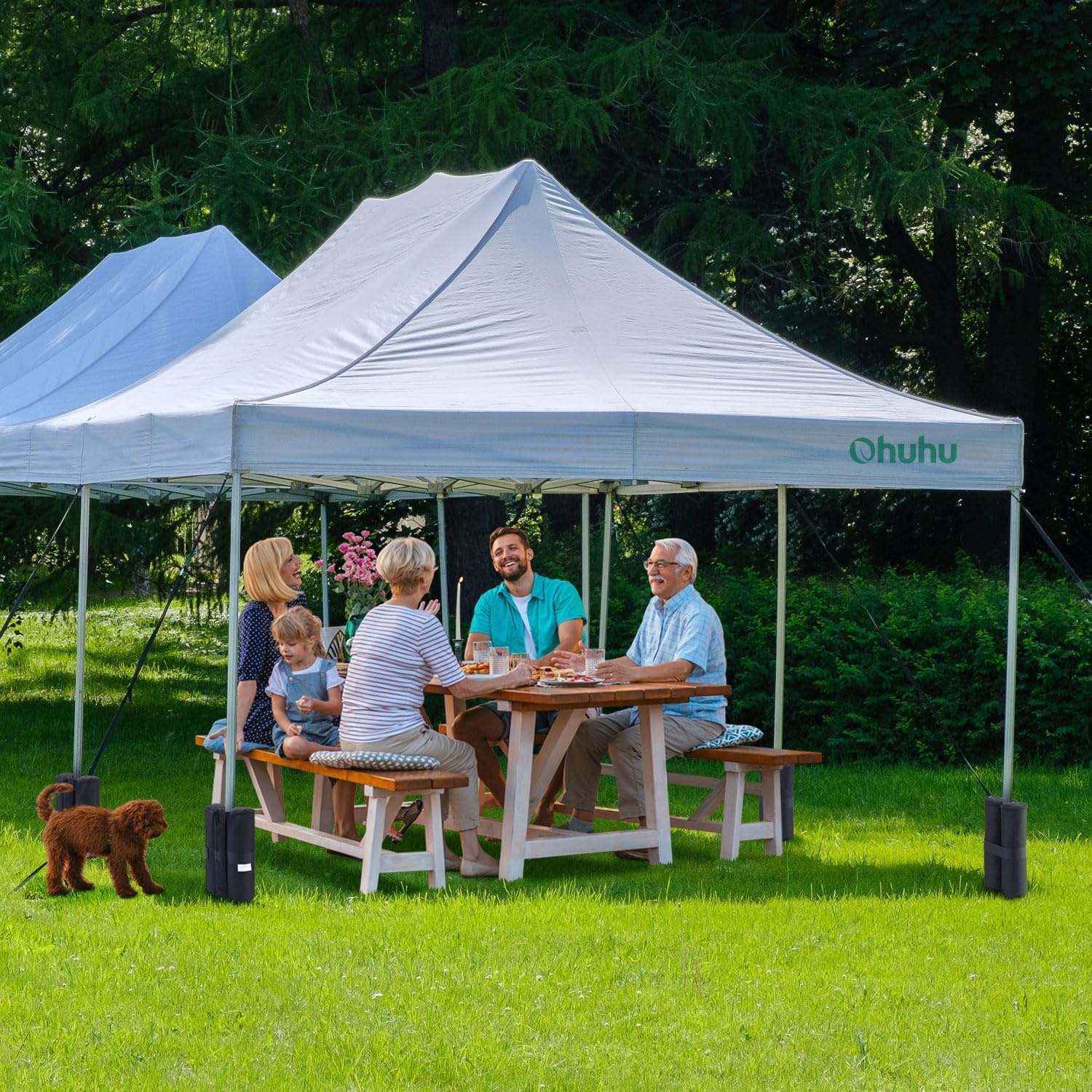 image:image4Pack Canopy Weights Sand Bags for Canopy Tent Ohuhu Heavy Duty Weight Bags Sandbag for Pop Up Canopy Tents Gazebo Weights for Instant Outdoor Sun Shelter Canopy Legs Bag Only Sand Not Included4 Pack