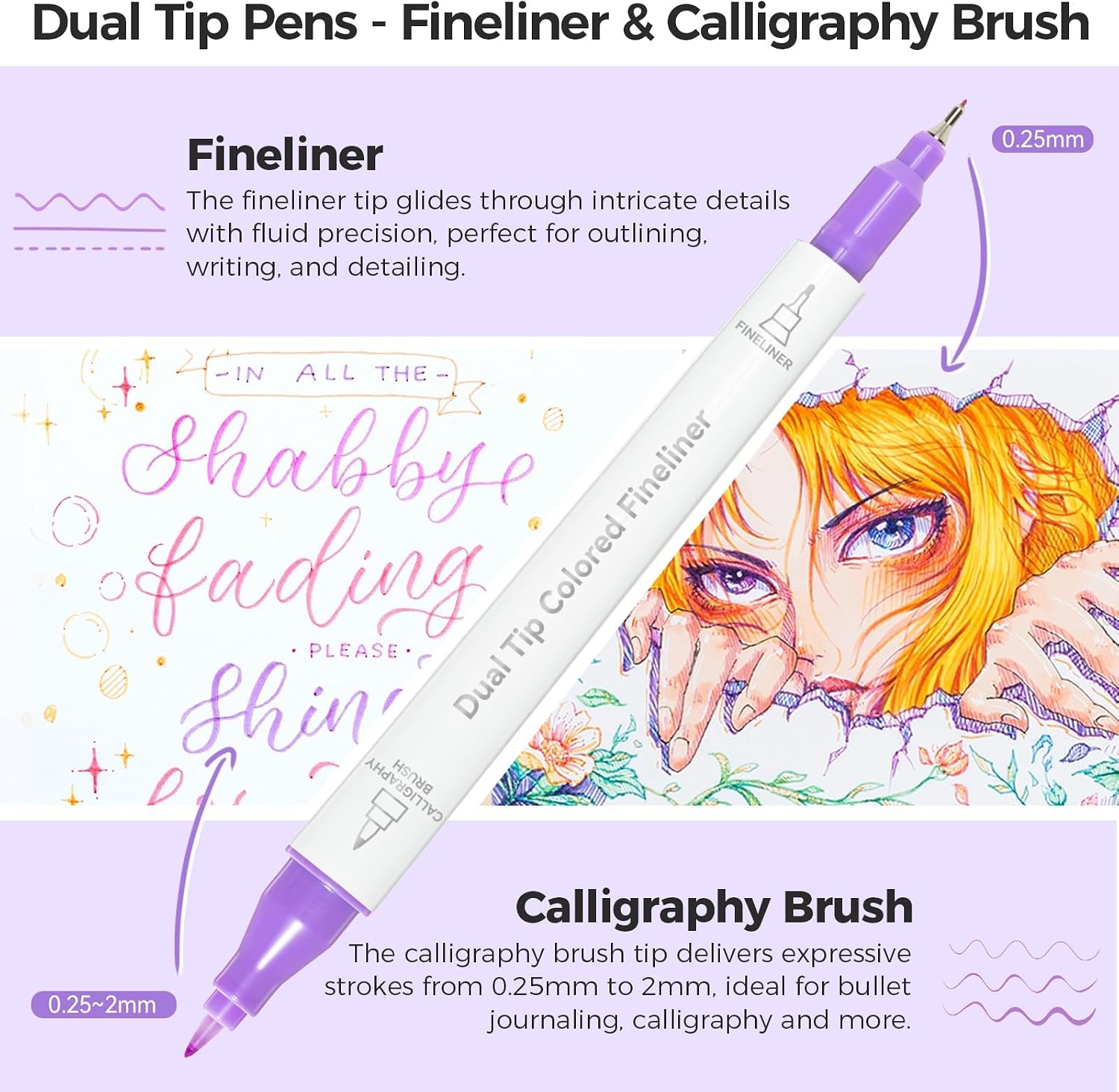 image:imageBundle Inlcuded Ohuhu Marker Sketchbook Ohuhu Fineliner Pens
