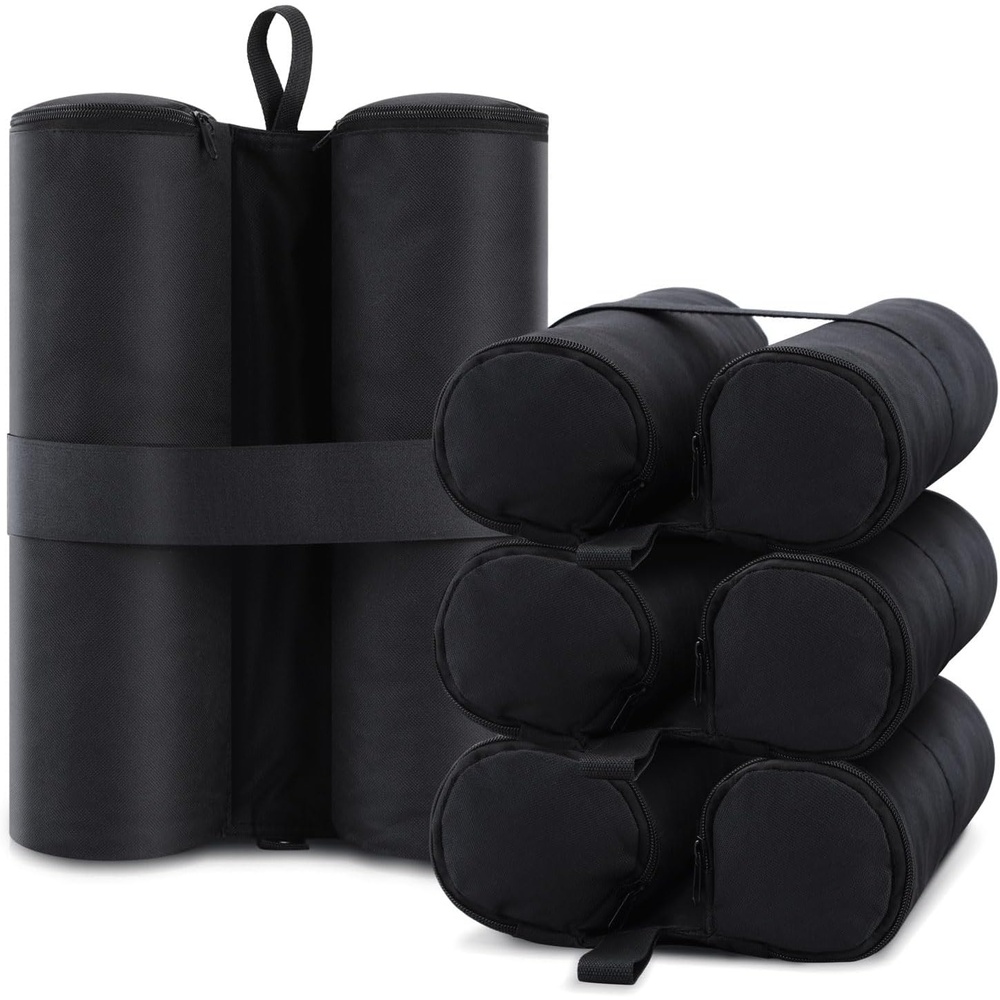 image:image4Pack Canopy Weights Sand Bags for Canopy Tent Ohuhu Heavy Duty Weight Bags Sandbag for Pop Up Canopy Tents Gazebo Weights for Instant Outdoor Sun Shelter Canopy Legs Bag Only Sand Not Included4 Pack