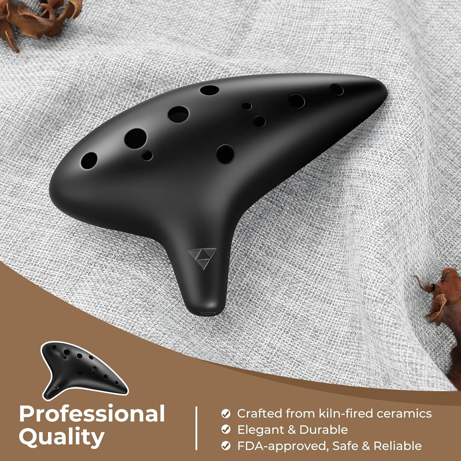 image:imageOhuhu Zelda Ocarina with Song Book Light Blue amp Black
