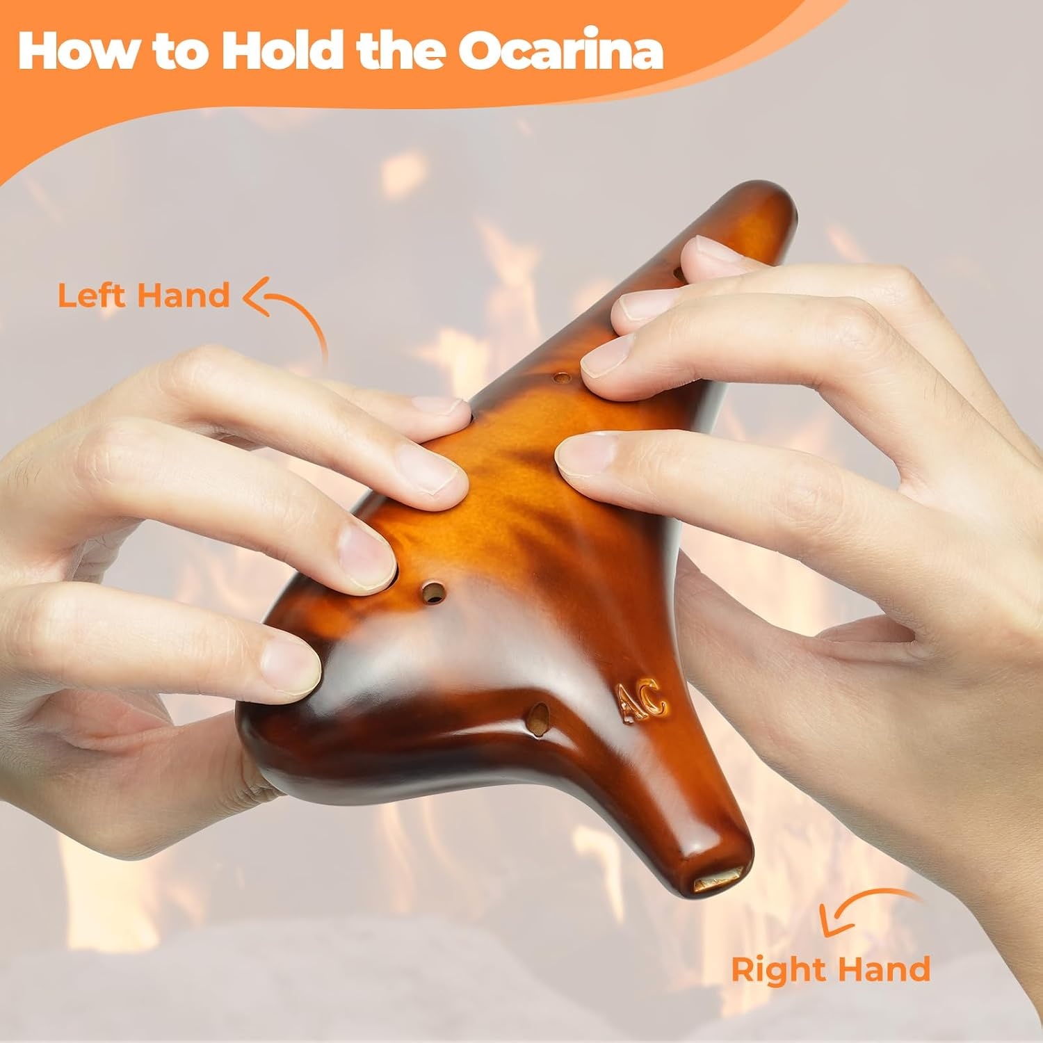 image:imageOhuhu Zelda Ocarina with Song Book Yellow Amber amp Light Blue