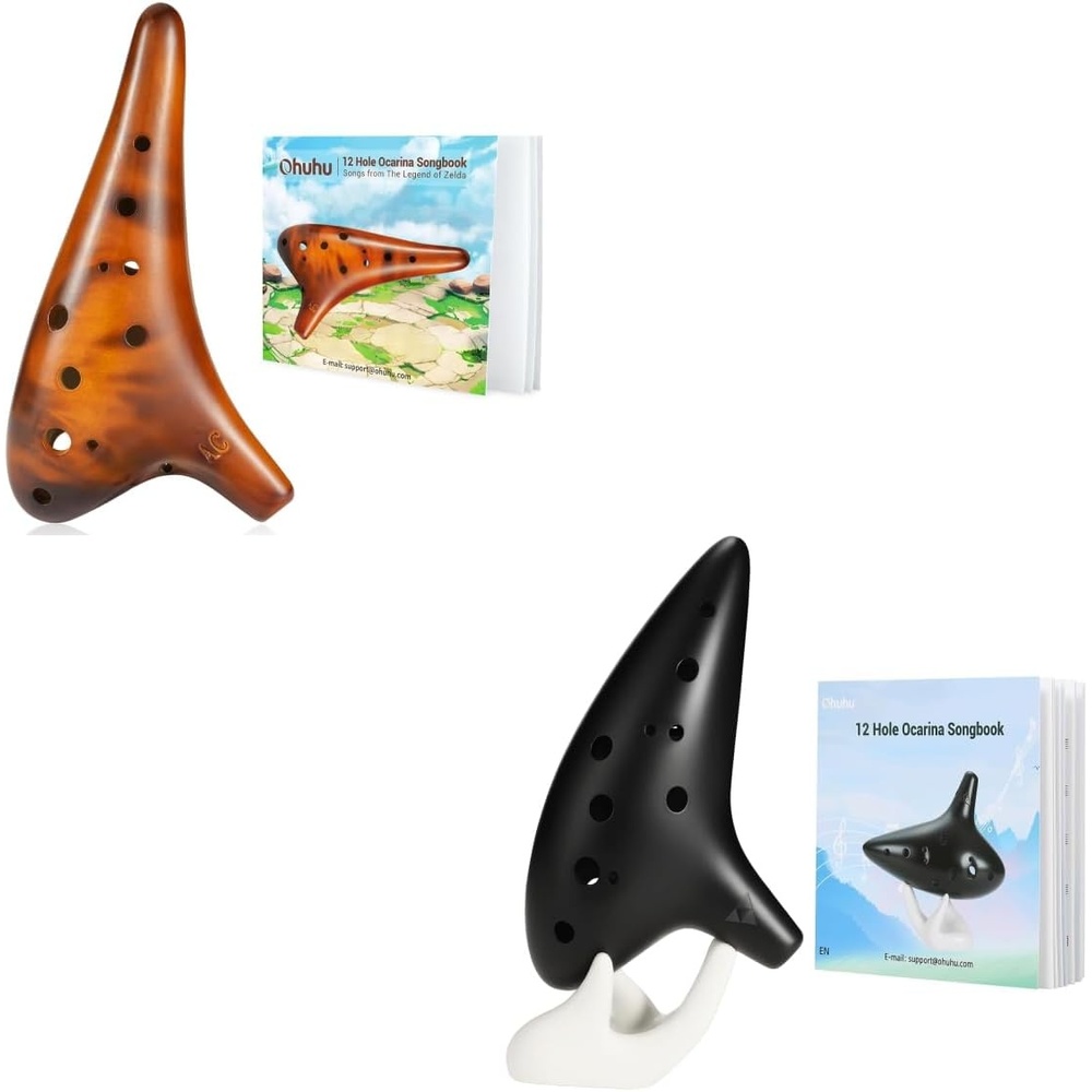 image:imageOhuhu Zelda Ocarina with Song Book Yellow Amber amp Black